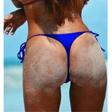 Womens Swimwear Swim Briefs Brazilian Cheeky Bikini Bottom Side Tie Thong Bikini Bathing Suit Swimsuit Swimming