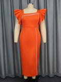 New Banquet Black Dress Elegant Collared Collared Studd Dress Dress Dress