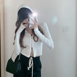 Toloer New Short Slim Thin Coat Early And Fall Korean Zip Cardigan Long-Sleeve Jacket Women's Wear-Outfit