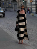 2025 New Sexy Dress With Tective Striped Striped