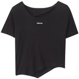 Toloer Design Sense Short-Sleeved T-Shirt Female Summer Korean Version 2024 New Hot Girl Wind Pure Desire White Bottom