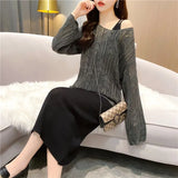 Toloer / Suit Hollow Hood Condole Dress Female Two Suit 2024 New Summer Dress Two Dress-Outfit