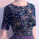 Dress 2025 New Banquet Temperament Long-Term Squins Adult Choir Show Long Dress Tibetan