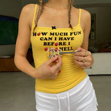 Spring 2024 New Fashion Babes Casual Blouse Knitted Sling Belt Short Umbilly Inside Vest Direct