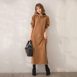 2025 Autumn And Winter New Fashion Temperament Loose Display Lanky Long Sleeve Dress