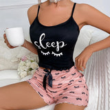 New Multi-Color Printed Milk Silk Casual Home Clothes Shorts With Two-Piece