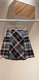High Waist Plaid Mini Skirt-Outfit