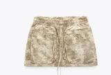 Spring Printed Short Pilot Jacket 2010723 Printed Miniskirt Suit-Outfit