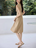 Toloer High-Taught Commuting Waist Temperament Dress In The Summer Of 2025 New Cover Sleeves Thin Senior Sense Skirt