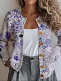 New 3D Printed Women's Cardigan Knitted Jacket Spring Autumn Shirt