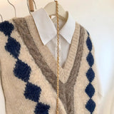 Toloer Goods V-Neck Knitted Vest Women's 2025 New Autumn And Winter Winter Wear Shoulder