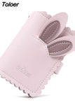 Cartoon Rabbit Card Case Business Card Holder Women Credit Passport Card Bag ID Passport Card Wallet 2023 Pink