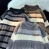 Design Round Collar Hooded Long-Sleeved Sweater Women's Autumn And Winter Wear Loose Sweet Knitted Bottom