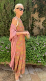 Summer New Temperament Elegant Printed Dress Collar Vest Two-Piece Set