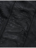 Halter Tie Mesh Patch Top-Outfit
