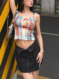 2024 New Retro Fashion Printing Foundation Hanging Neck Slings Hot Girls Pure Desire To Put On The