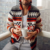 Men's Wear Autumn And Winter Zippered Open Shirt Jacket Long-Sleeved Collared Man's