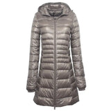 7XL Ultra Light Down Parka Winter Coat Female Women Duck Warm Long Feather Puffer Light Jacket Plus Size Outerwear