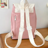 Aesthetic Patchwork Backpack-Outfit