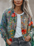 New 3D Printed Women's Cardigan Knitted Jacket Spring Autumn Shirt