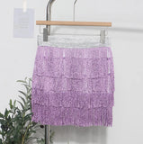 Tassel Dress Girl Autumn Design Small Babes Dance Irregular A Short Skirt