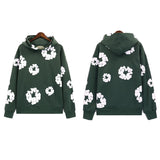 Trend Sports Shirt Hip-Hop Wood Cotton Printing Suit High Street Loose Hooded Suit-Outfit