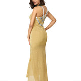Ebay Fashionable Dress With Sexy Suspenders, Sequined Dress, Long Dress-Outfit