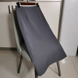 And Summer 2025 New OL Commuter Professional Bag Hip Skirt In The Long Black High-Waist A Word Straight Suit