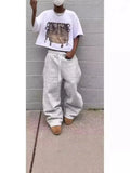 Selling Casual Large-Size Trousers Men's Trend With Sweatpants Men's Loose Trend Plus Velvet Couple