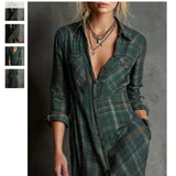 New Printing Leisure Long Sleeve Lattice