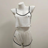 New Pure Windy Pajamas Women's High-Grade Ice Slings Shorts Sports Suit Homewear Spring And