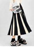 Black Patchwork Long Skirt-Outfit