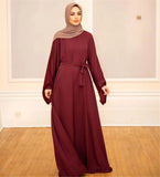 Basic Solid Color Robe Dress