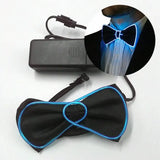 Light Up Mens Bow Tie Necktie Luminous Flashing For Dance Party Christmas Evening Party Decoration-Outfit