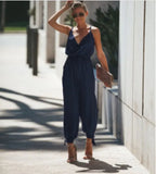 Tether Deep V-neck Strap Cotton Long