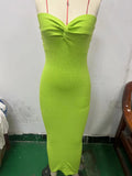 Toloer Hot Girls Ins Spring And Summer New Knit Kink Fashion Sexy Wool Knit Dress-Outfit