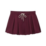 New Women's Design Style Zipper Lantern Mini-Skirt