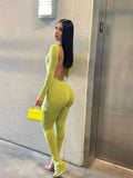 Summer Streetwear Backless Rompers Womens Jumpsuit 2023 White Black One Piece Outfits Green Sexy Bodycon Ladies Jumpsuit 425-1-Outfit