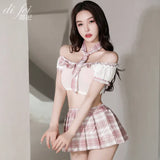 Night Swearing Lingerie Pyjamas To Avoid Female Students Wearing Jk Uniforms To Seduce Hot Characters Dressed As Pure