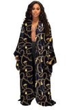 Ups Women Coat Beach Print Floral Long Coats Open Stitch Full Sleeve Loose Casual Elegant Knee Length Outerwear 2024-Outfit