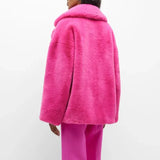 Long Faux Fur Coat-Outfit