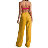 Toloer Spot 2024 Spring New Fashion Temperament Lapel Long Sleeves High Waist Trousers Two-Piece Set-Outfit