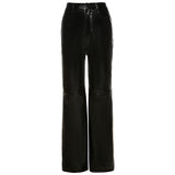 Wide Leg Leather Pants-Outfit