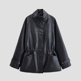 Collar Double Zipper Knitted Vest Vest 2025 Spring Loose Short Sweater Cardigan