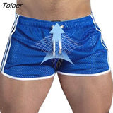 Men Shorts Fitness Bodybuilding Shorts Mens Mesh Breathable Quick Drying Fashion Casual Joggers Sportswear 1028-0-Outfit