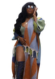 Toloer New Women's Wear Casual Color Tassel Knit Coat-Outfit