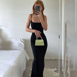 Toloer Women's 2024 Summer New Sexy Sling Waist Show Thin Bag Hip Dress Women's Casual Beach-Outfit