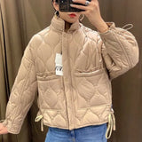 Winter Coat Short Down Jacket Women Parkas Loose Solid Coat Light Slim Streetwear Jacket Female Chic