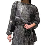 New Festival Party Fashion Sleek Beads Solid Color Waist Dress Dress
