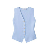 Homemade New Women's Oceanic Hip Flat-Pin Vest Top